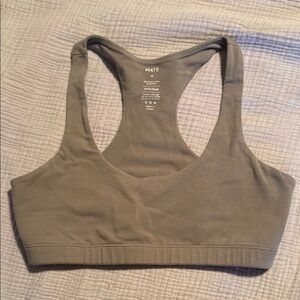 Mate the label organic stretch sports bra M